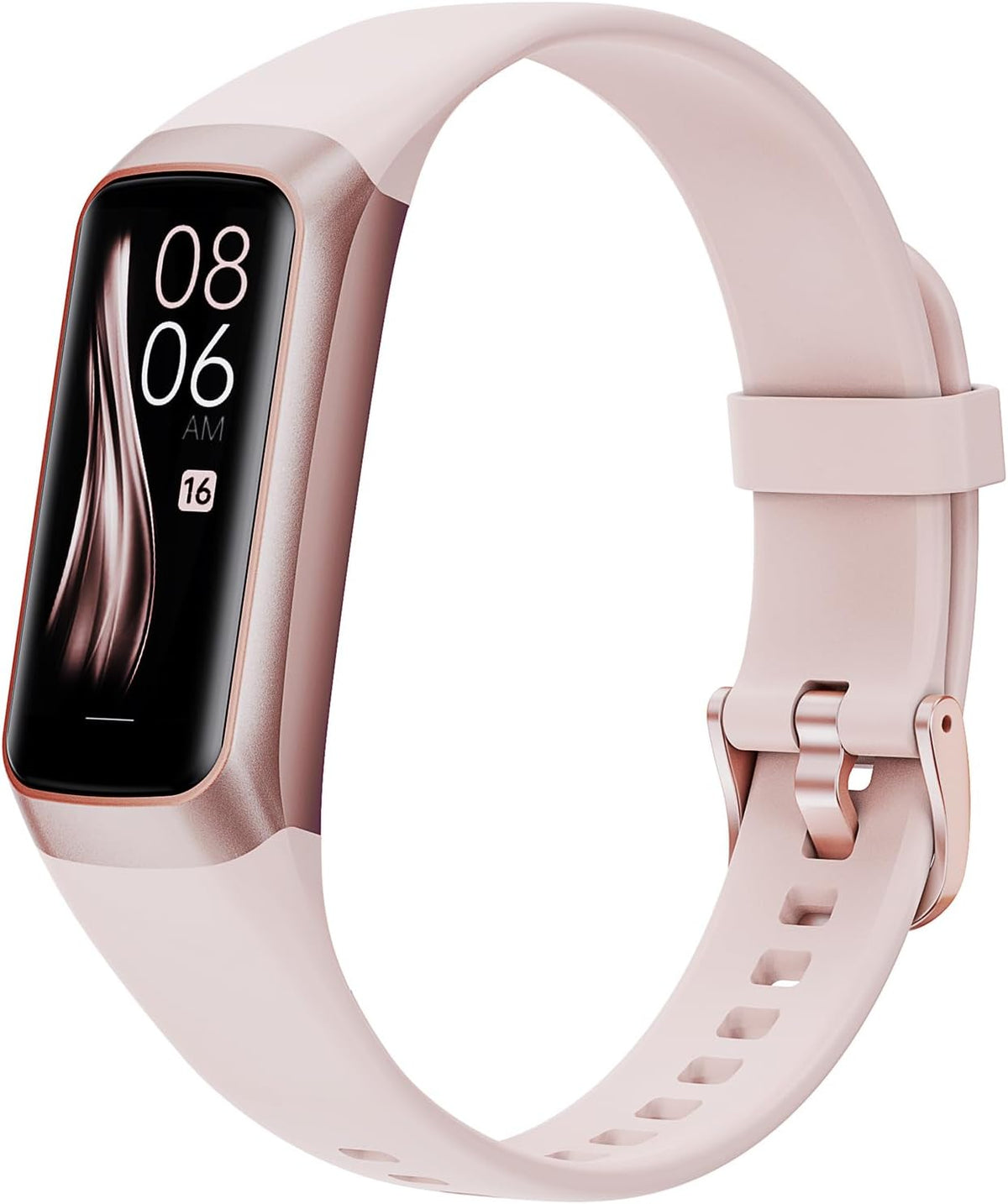 Fitness Tracker for Women Men (Gold+Pink), Calorie Fitness Tracker Watch Music, Fitness Step Tracker for Women Compatible with Iphone and Android Waterproof